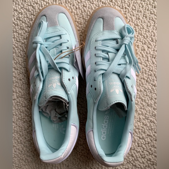 NWT Adidas Sambae shoes, icy blue - Picture 8 of 12